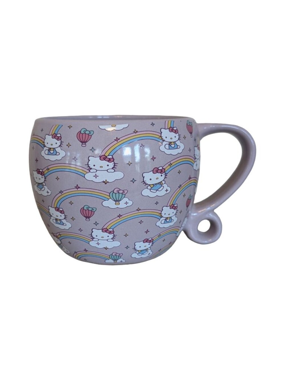 Sanrio Hello Kitty Purple Unicorn Coffee Mug 14 oz Girls Gift Tea Ice cream